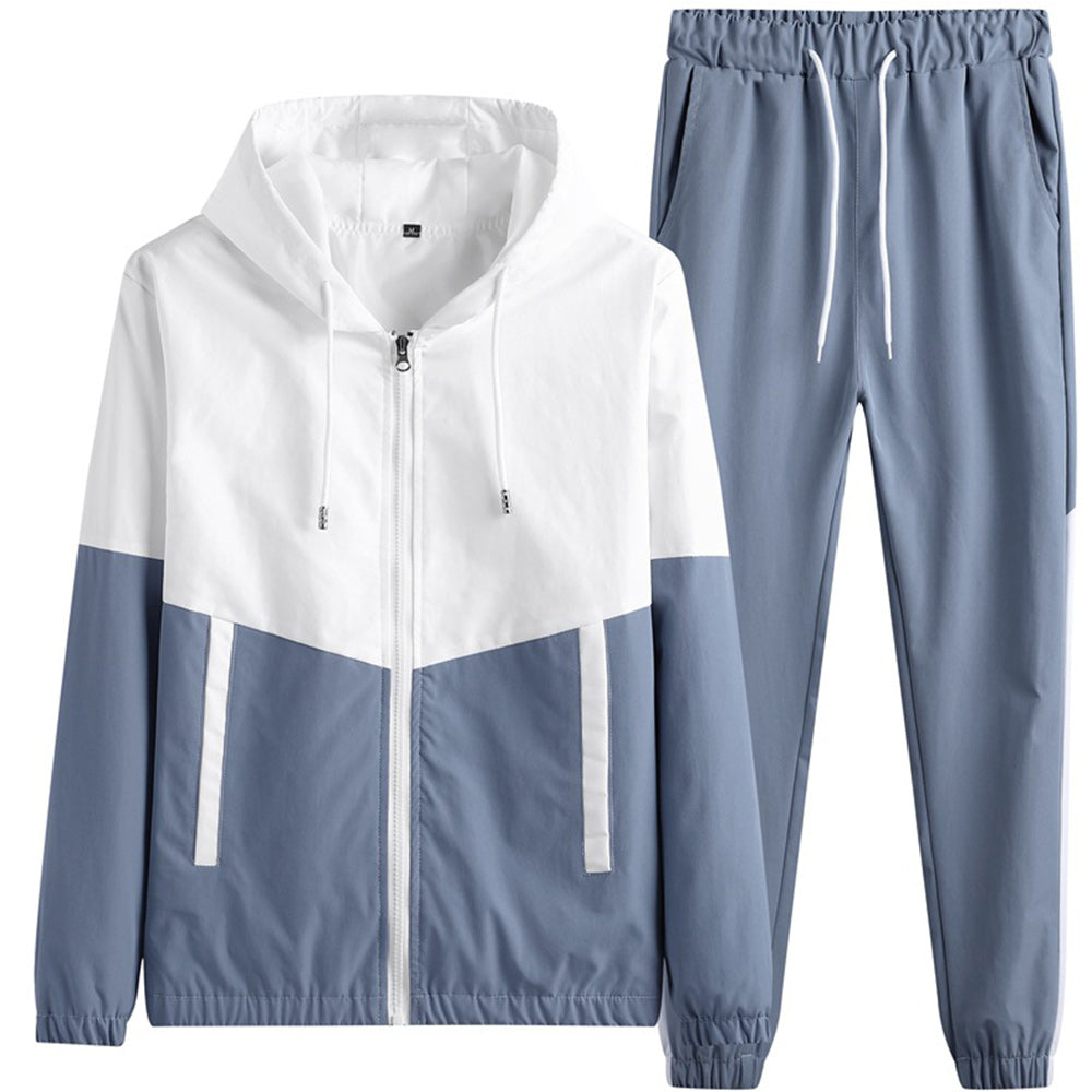 Macymars™ Men's Spring and Autumn Zipper Jacket Pants Sports Two-piece Set