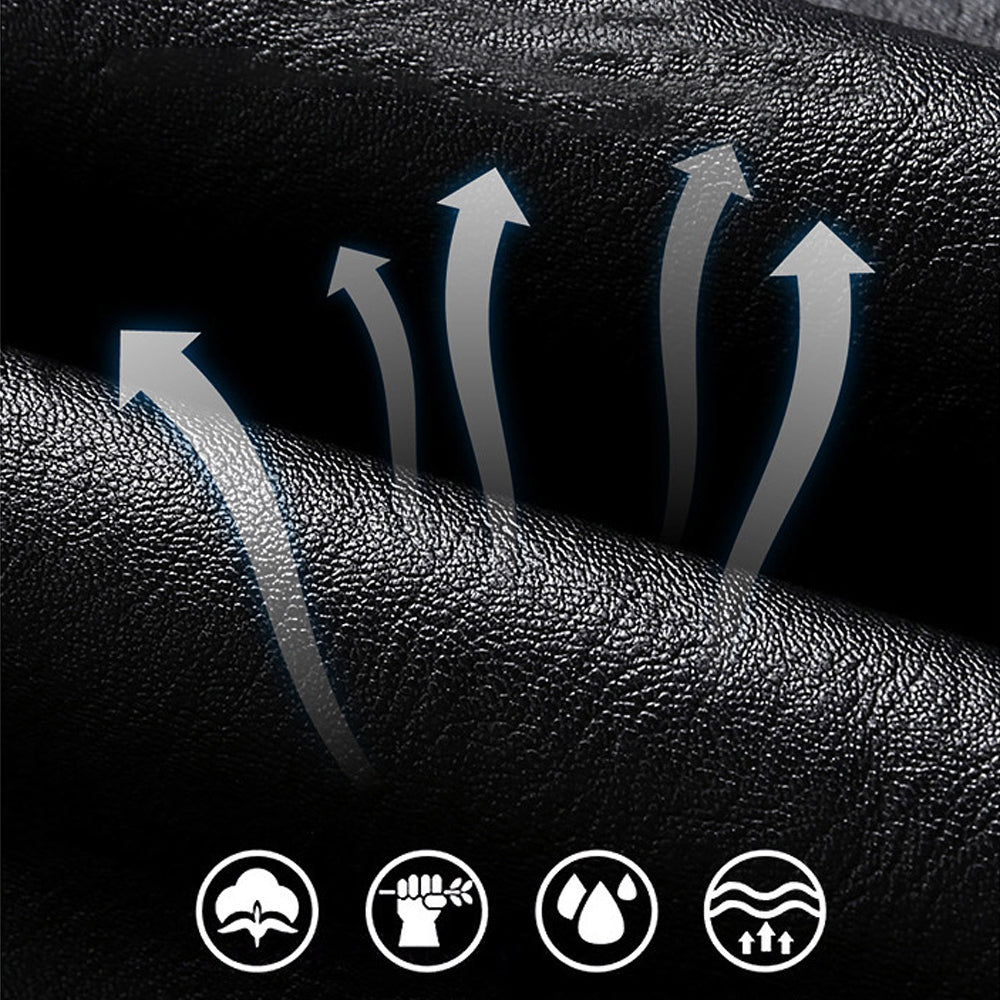 Macymars™ Men's Casual Baseball Collar Leather Jacket