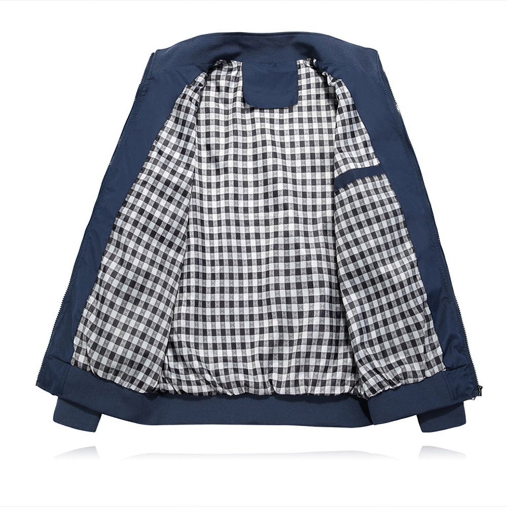 Macymars™ Men's Plus Size Stand Collar Zip Thin Jacket