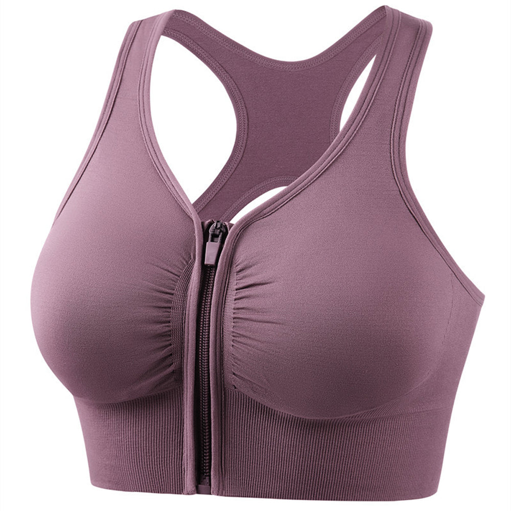 Macymars™ Yoga Beauty Back Zip Sports Bra
