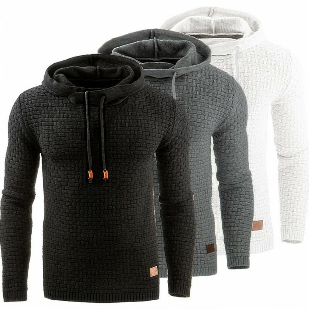 Macymars™ Men's Jacquard Long Sleeve Hoodie