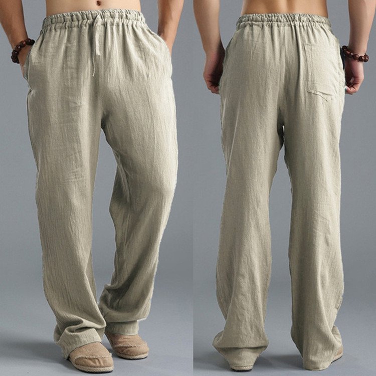 Macymars™ Men's Cotton Linen Casual Drawstring Breathable Pants