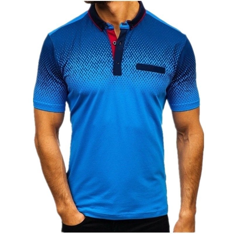Macymars™ Men's Casual Lapel Printed Polo Shirts