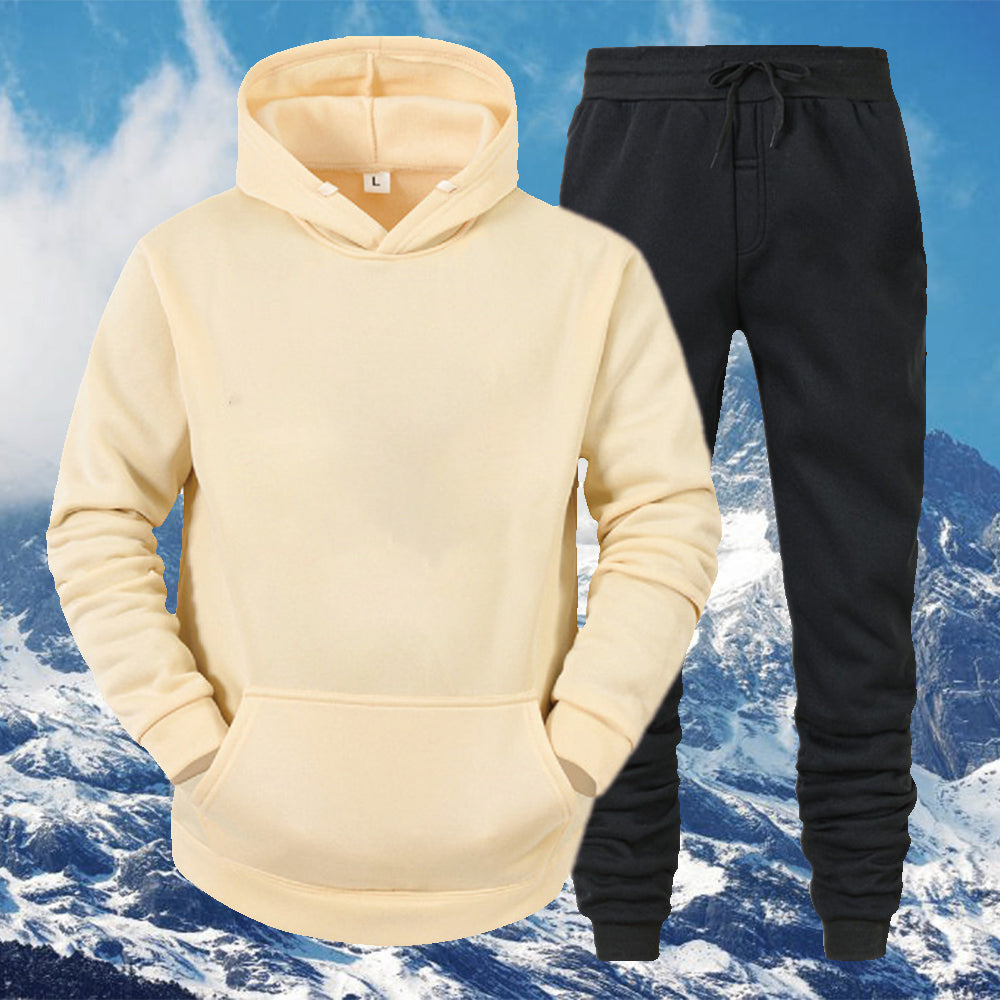 Macymars™ Men's Thick Sweater Trousers Sports Two Piece Set