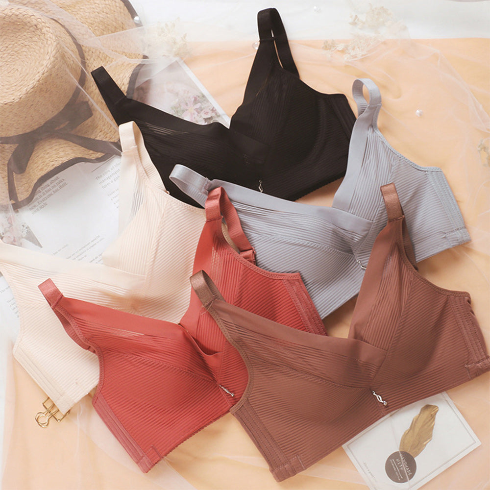 Macymars™ Striped Mesh Crossover Seamless Bra