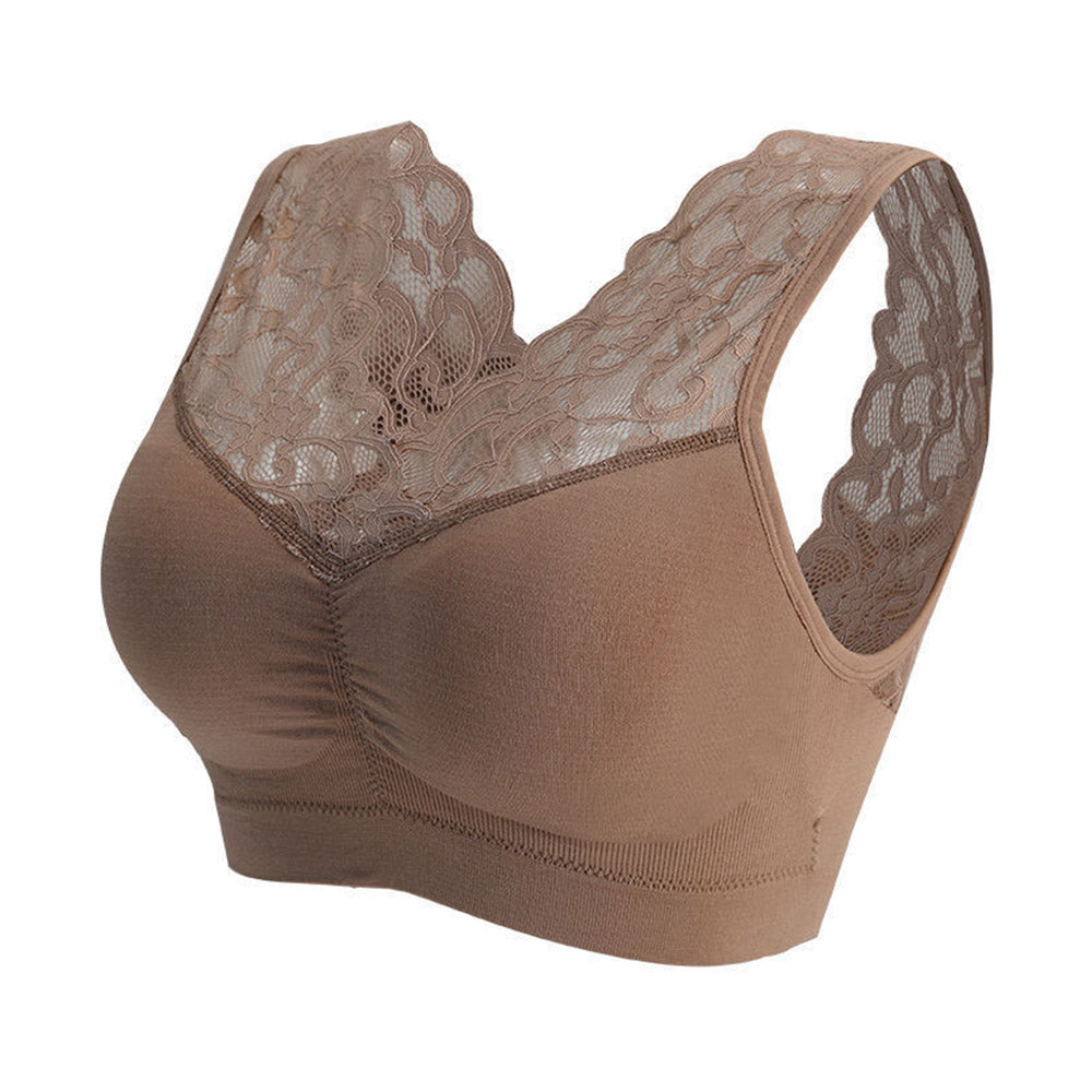 Macymars™ Lace Plus Size Unwired Tank Top Bra