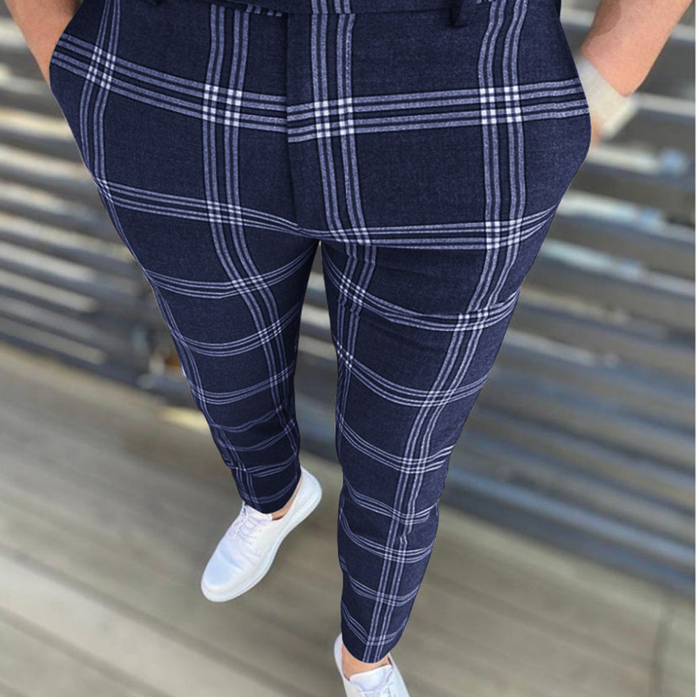 Macymars™ Men's Casual Plaid Pencil Trousers