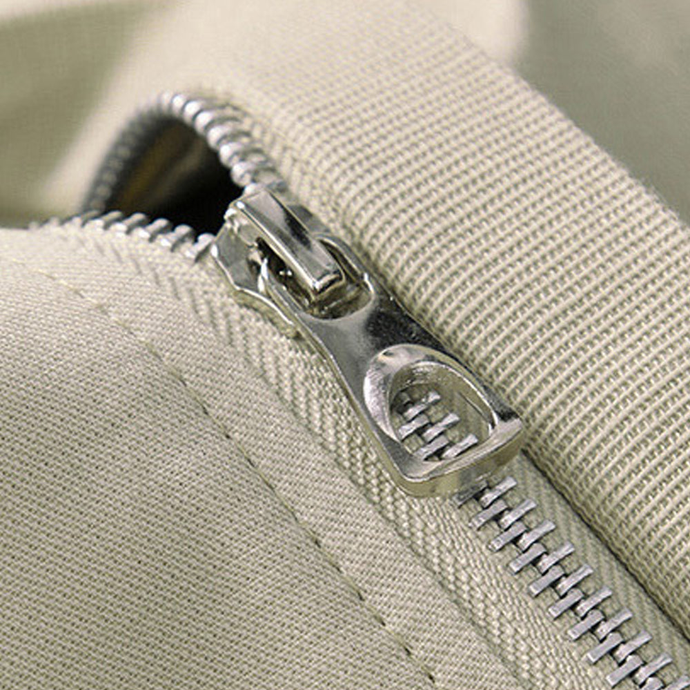 Macymars™ Men's Long Sleeve Solid Color Stand Collar Zip Jacket