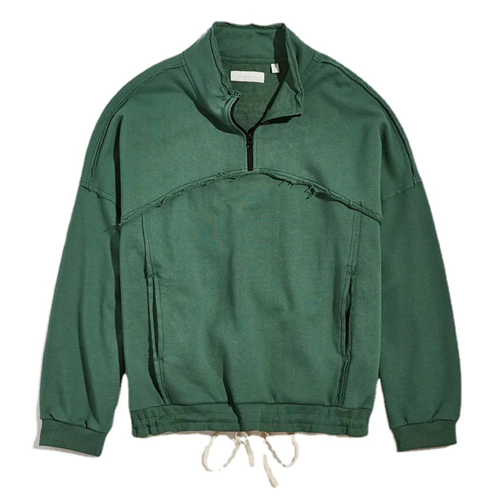 Macymars™ Men's Long Sleeve Stand Collar Pullover Zip Sweatshirt