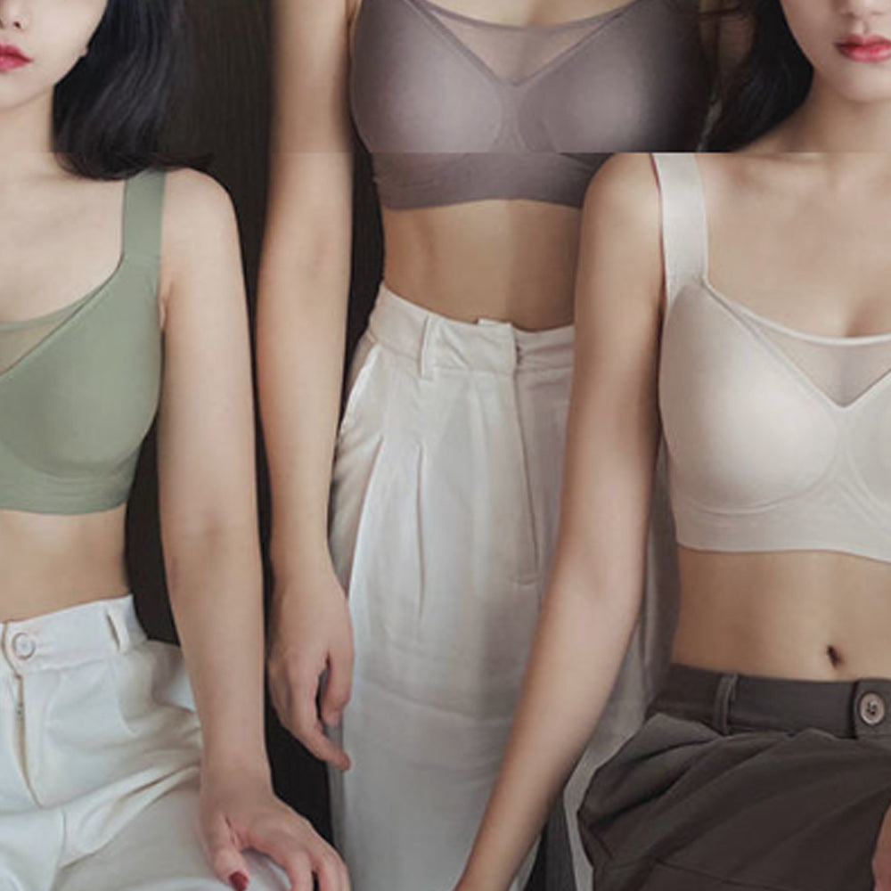 Macymars™ Big Chest Shows Small No Trace Thin Section Wide Shoulder Strap Bra