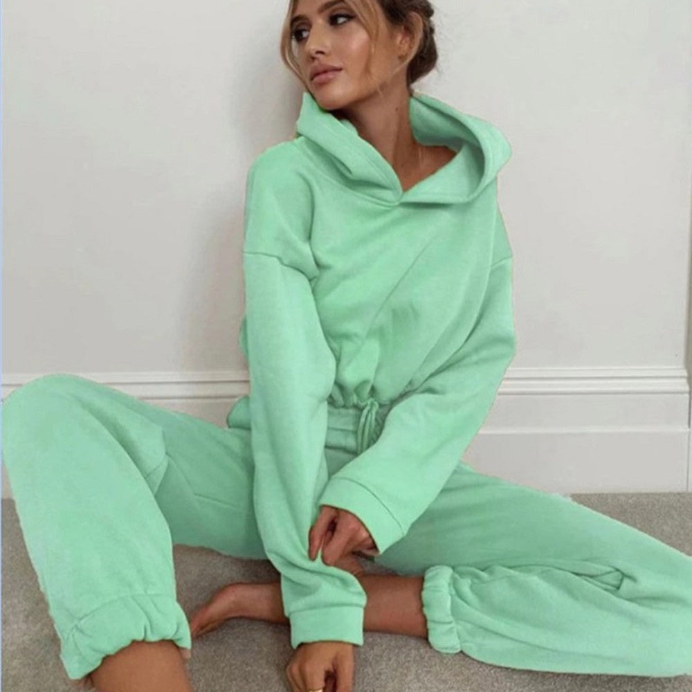 Macymars™ Women's Casual Jogger Long Sleeve Hoodie Fleece Sweatshirt Sports Pants Suits
