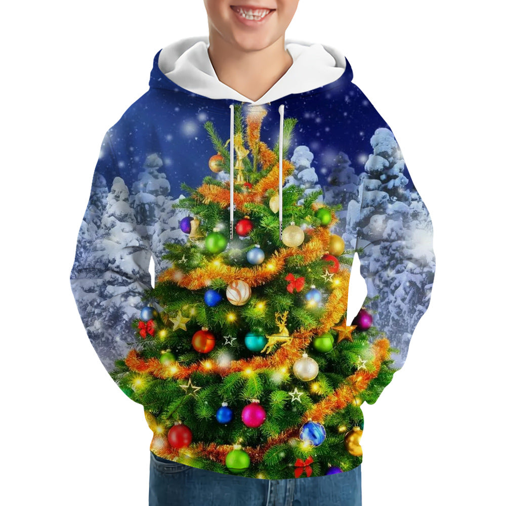 Macymars™ Christmas 3D print hooded sweatshirt