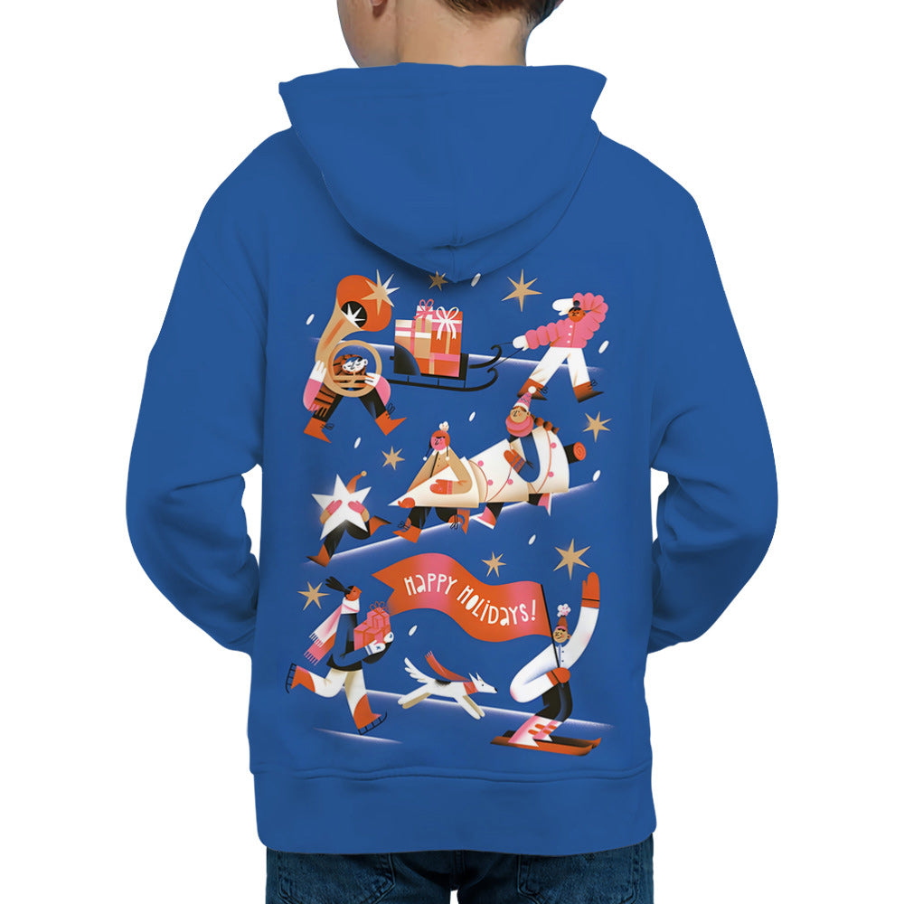 Macymars™ Christmas 3D Digital Print Hooded Sweatshirts Pullover