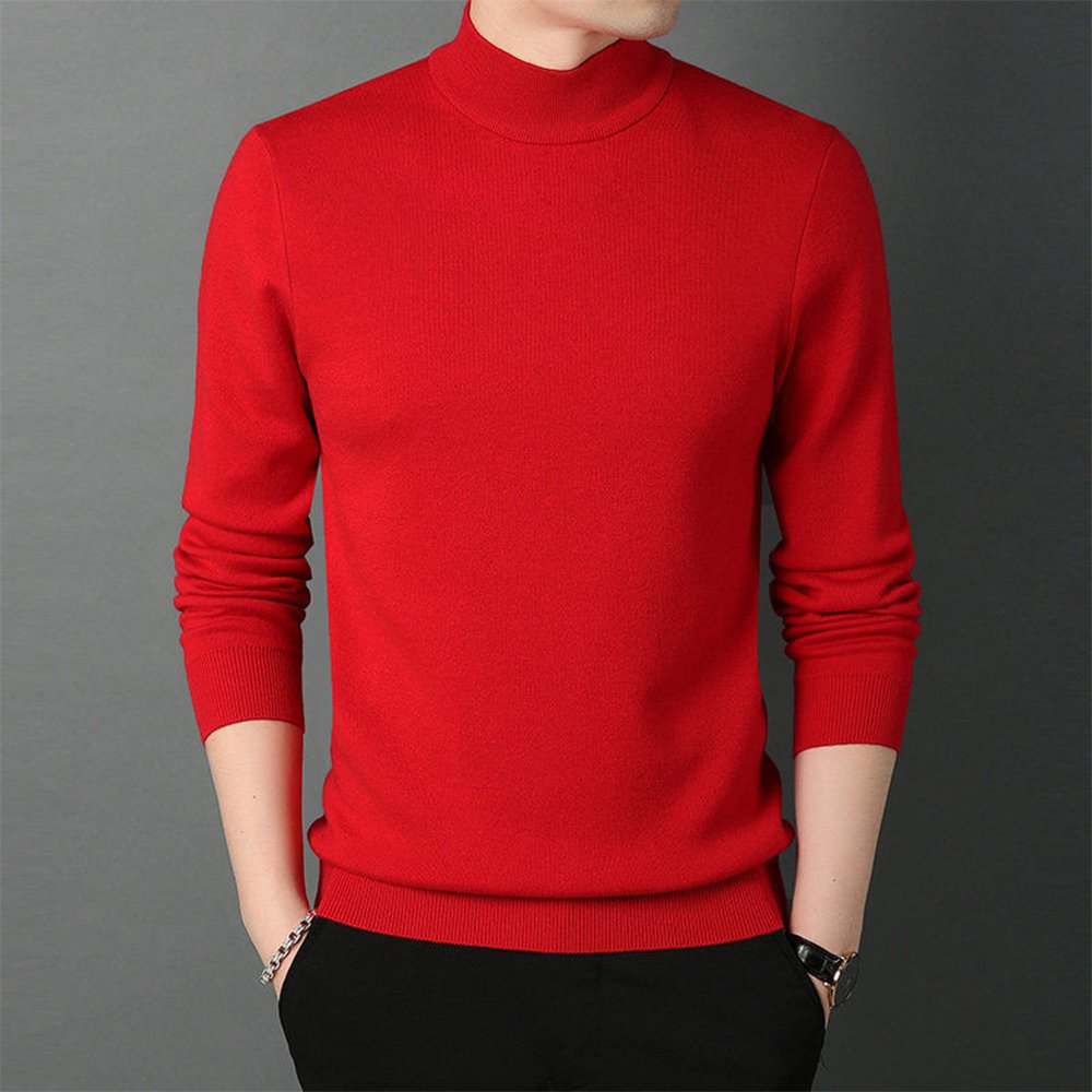 Macymars™ Men's Half Turtleneck Sweater