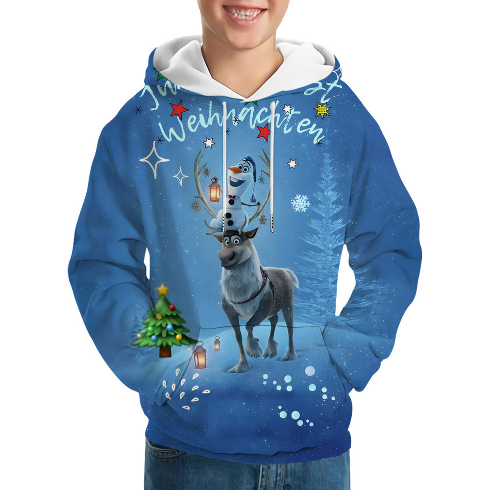 Macymars™ Christmas 3D Digital Print Hooded Sweatshirts Pullover