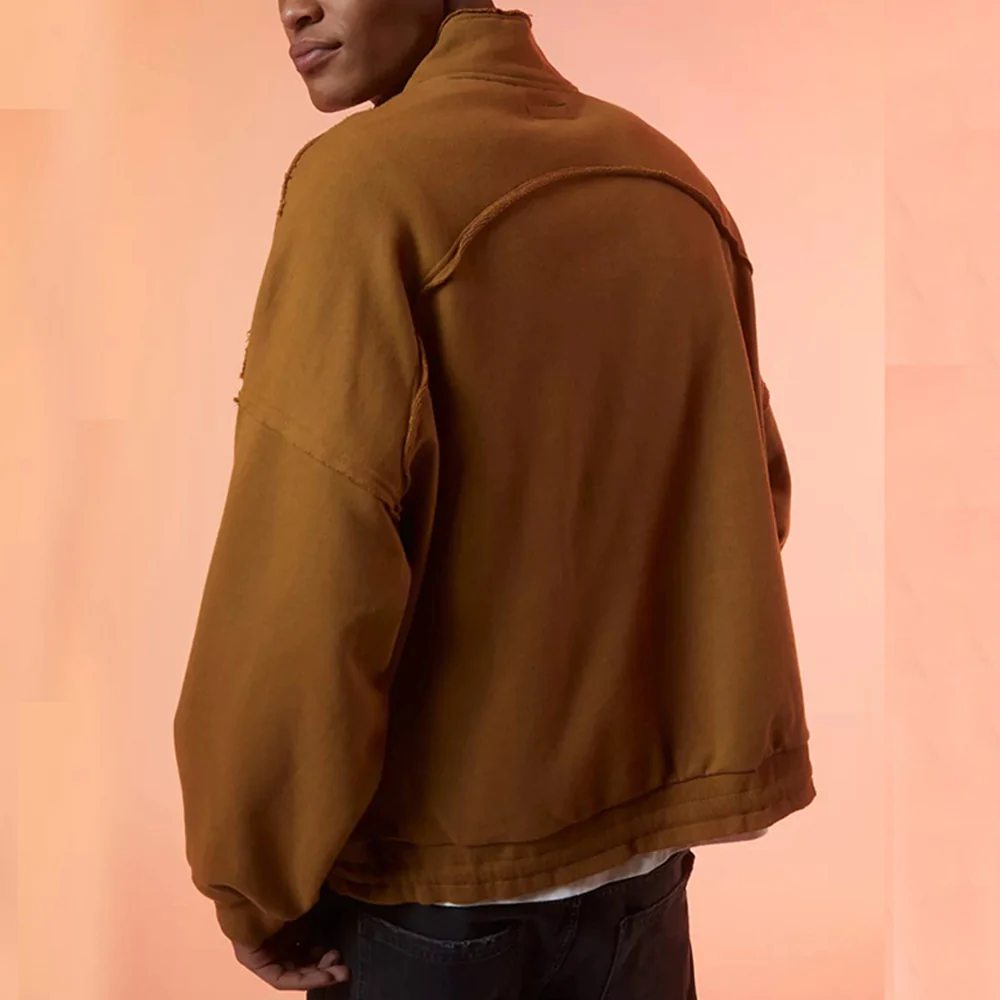 Macymars™ Men's Long Sleeve Stand Collar Pullover Zip Sweatshirt