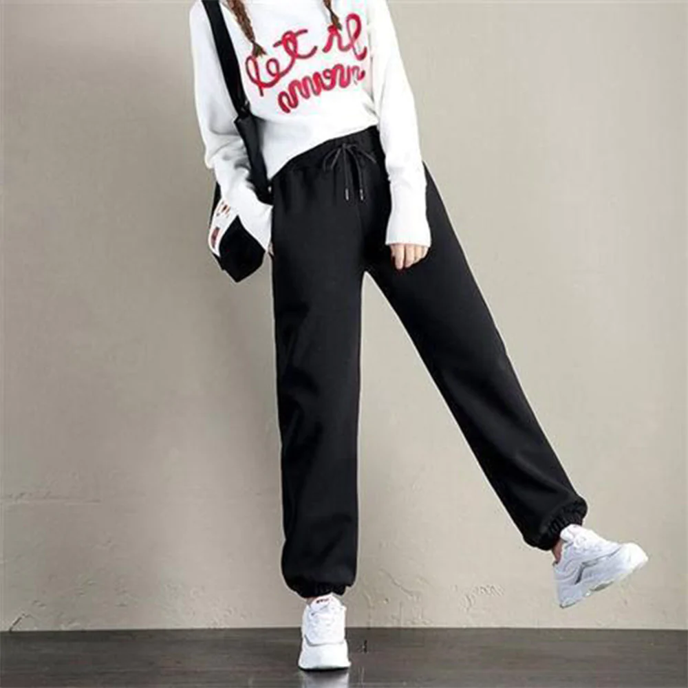 Macymars™ Women Warm Fleece Cotton Solid Joggers Sweatpant