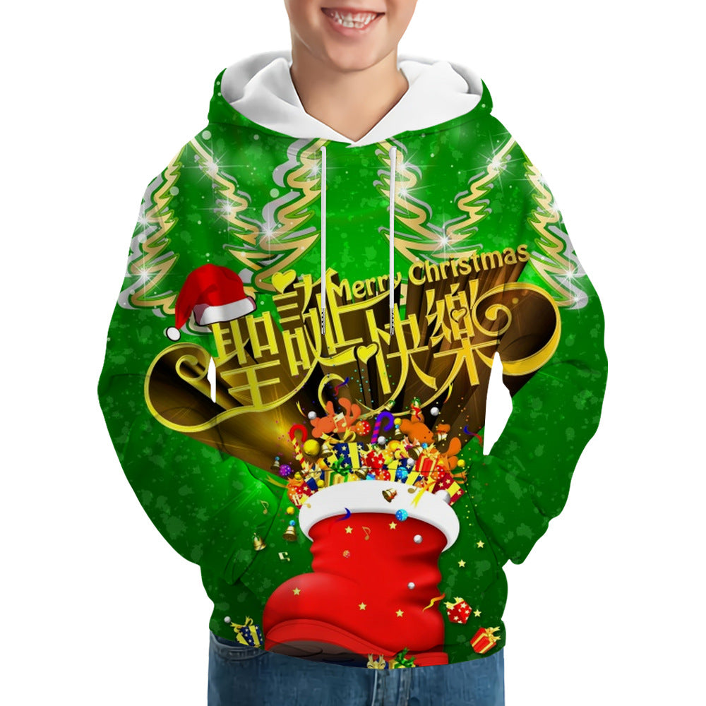 Macymars™ Christmas 3D print hooded sweatshirt
