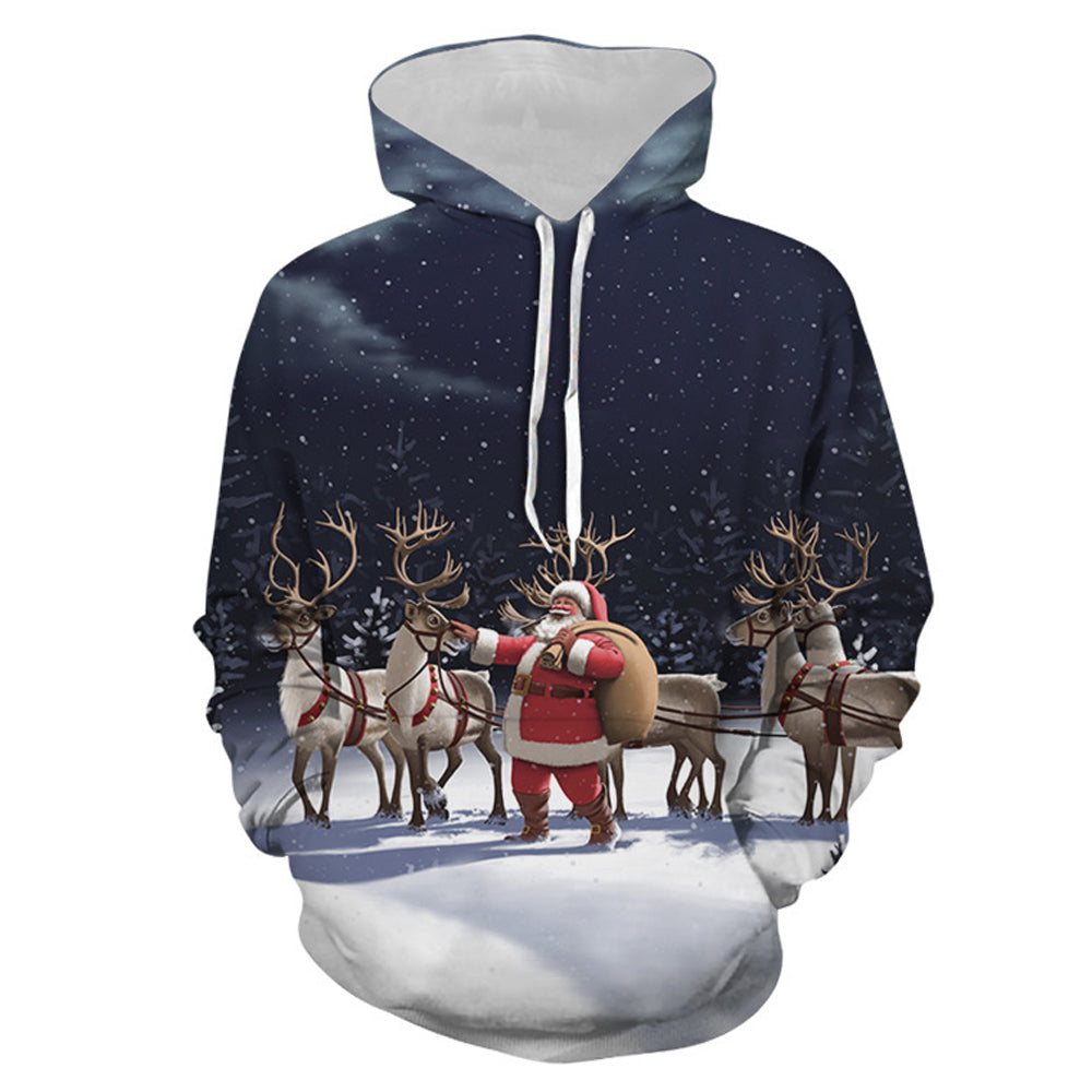 Macymars™ Men's 3D Christmas Print Hoodie