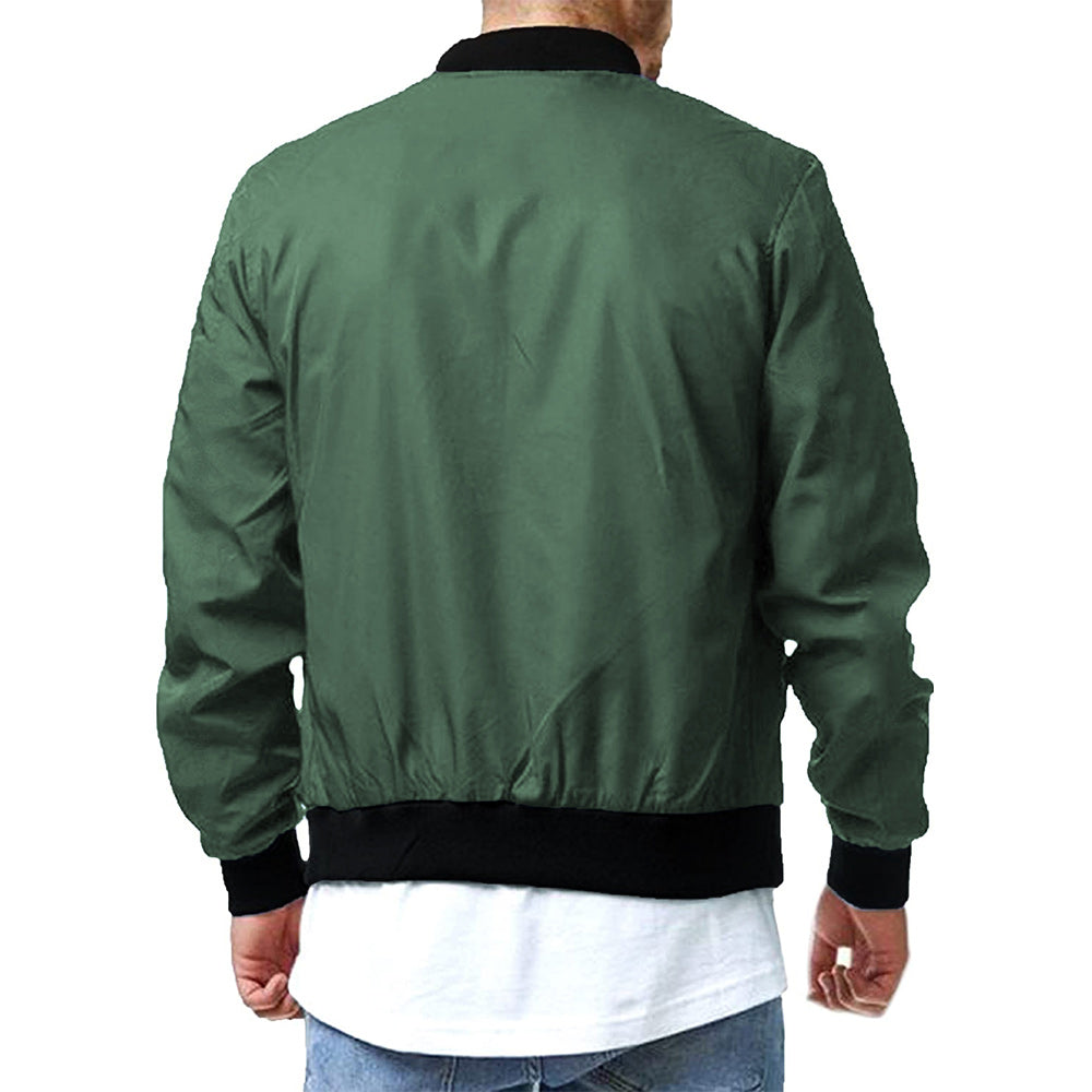 Macymars™ Men Bomber Jacket Zip Up Casual Plus Size Jacket
