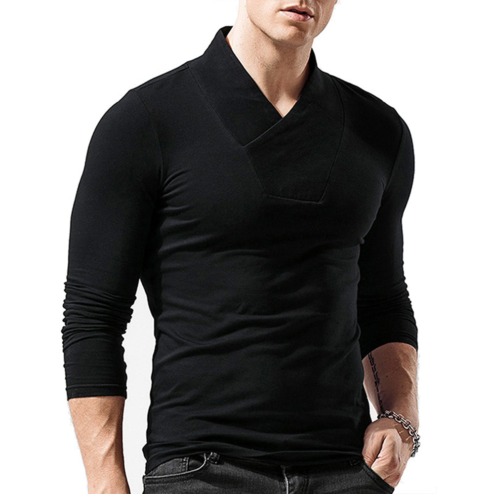 Macymars™ Men's Cross V-neck Long Sleeved T-shirt