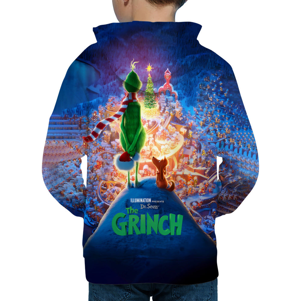 Macymars™ Christmas 3D Digital Print Hooded Sweatshirts Pullover