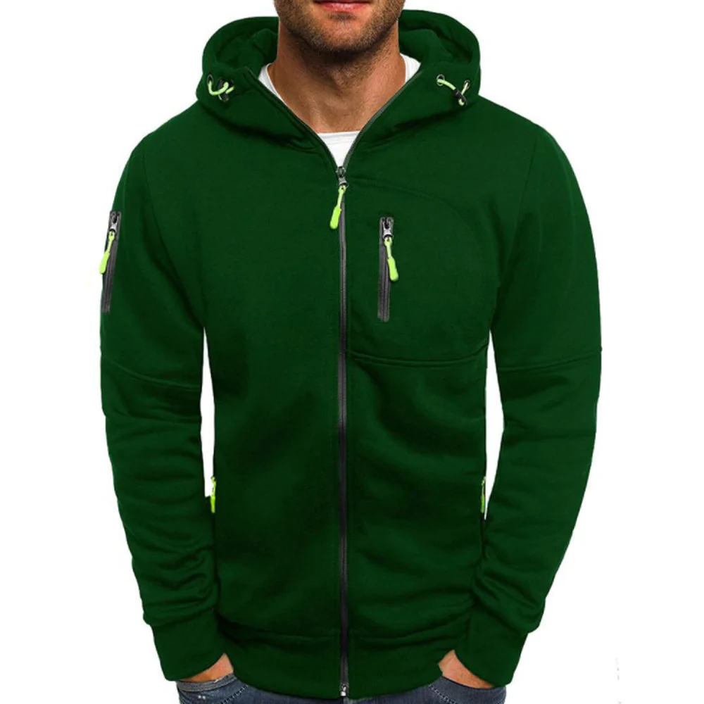 Macymars™ Men's Zipper Hooded Cardigan Sweatshirt Jacket
