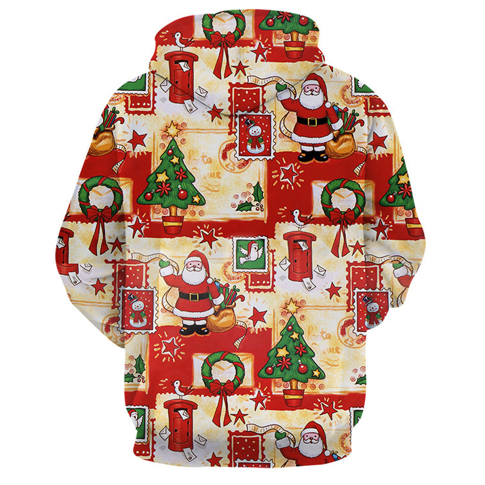 Macymars™ Men's 3D Christmas Print Hoodie