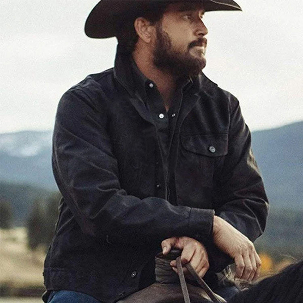 Macymars™ Men's Casual Solid Color Washed Jacket