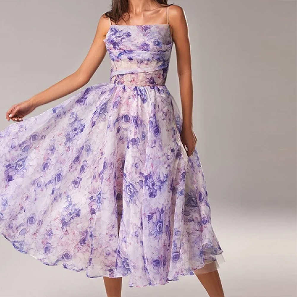 Macymars™ Summer New Sexy Tube Top Sleeveless Print Big Swing All-match Cool Dress