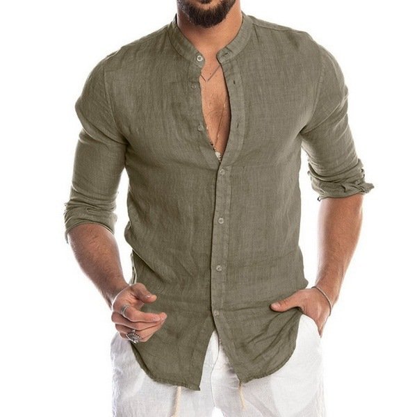 Macymars™ Men's Cotton Shirt Long Sleeve Loose Tops