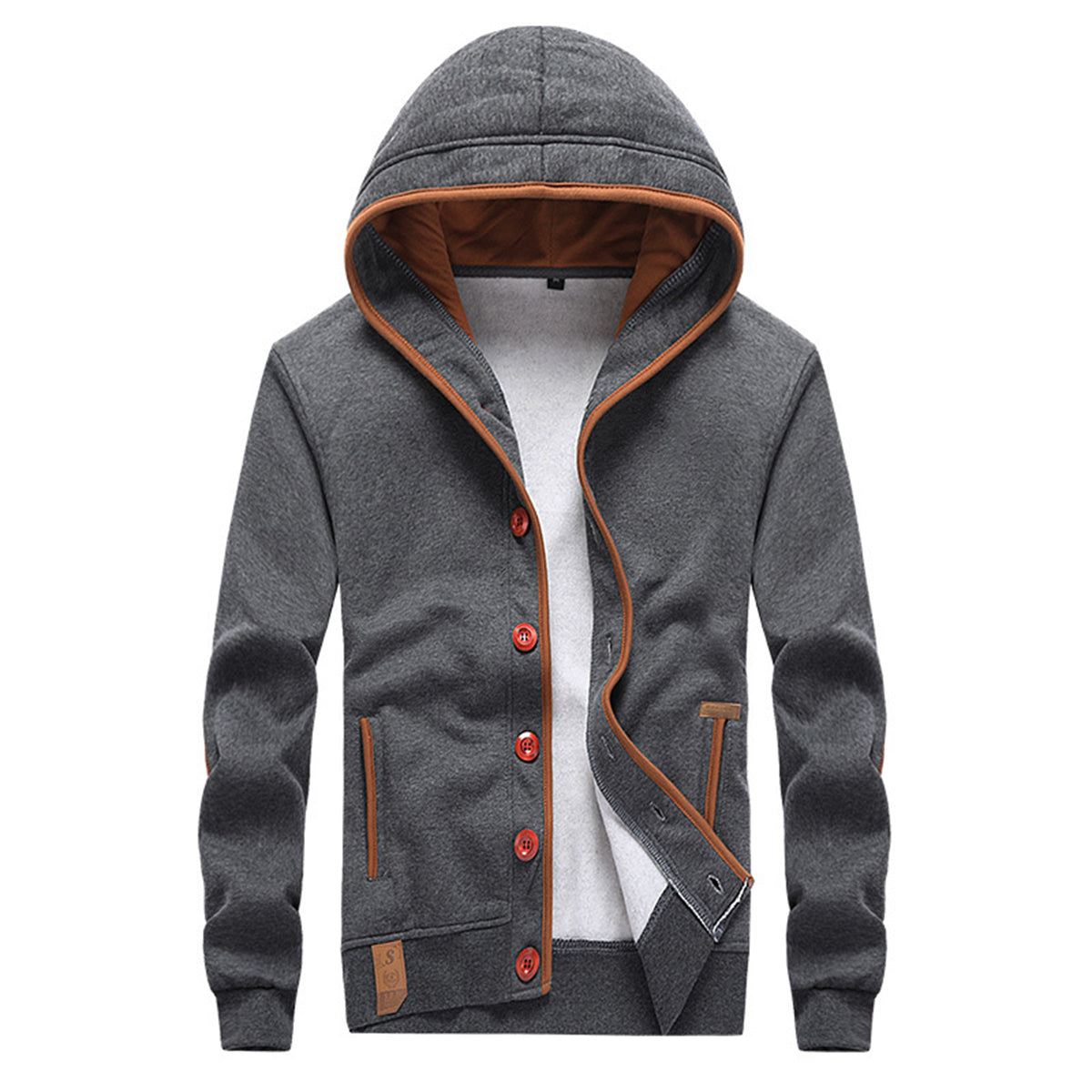 Macymars™ Men's Casual Button Hooded Sweater Jacket