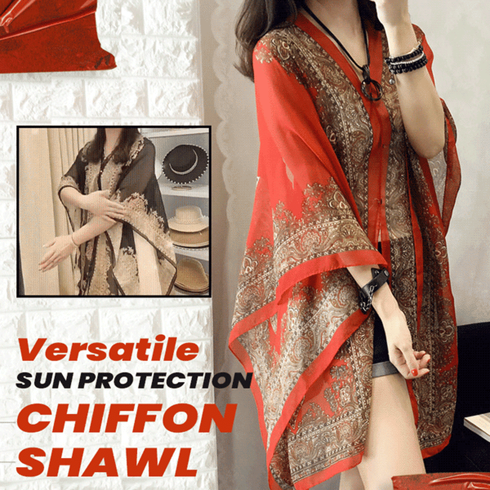 Macymars™ Versatile Sun Protection Chiffon Shawl