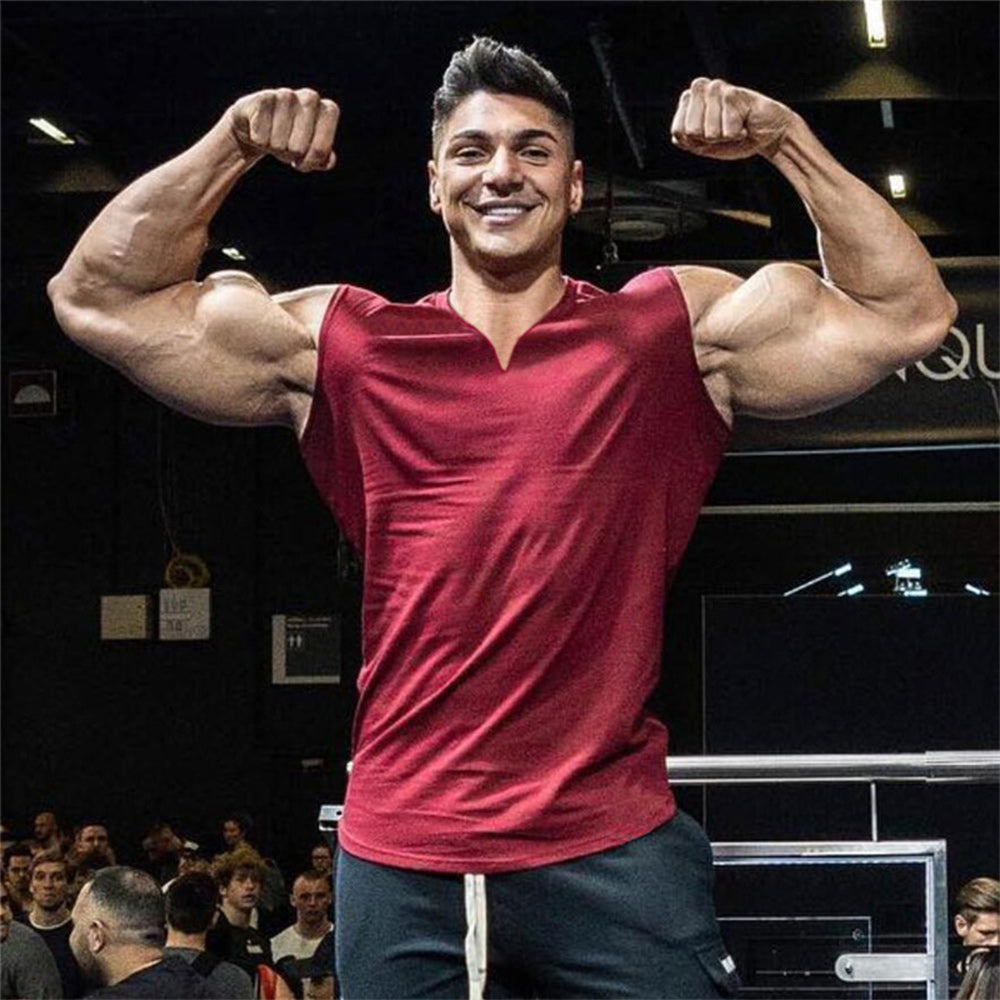 Macymars™ Men's V-Neck Sleeveless Sports Tank Top