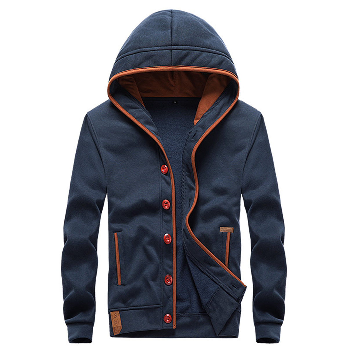 Macymars™ Men's Casual Button Hooded Sweater Jacket