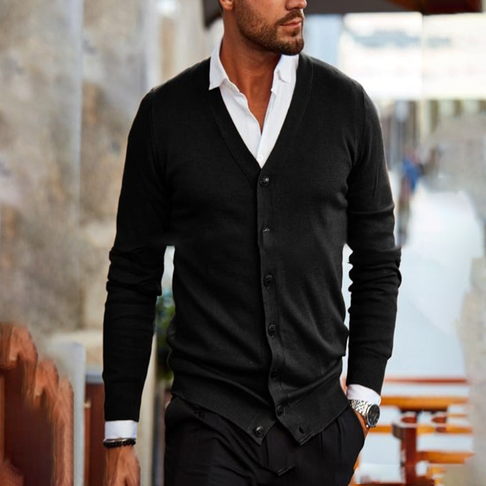 Macymars™ Men's Knitted Button Sweater Cardigan Jacket