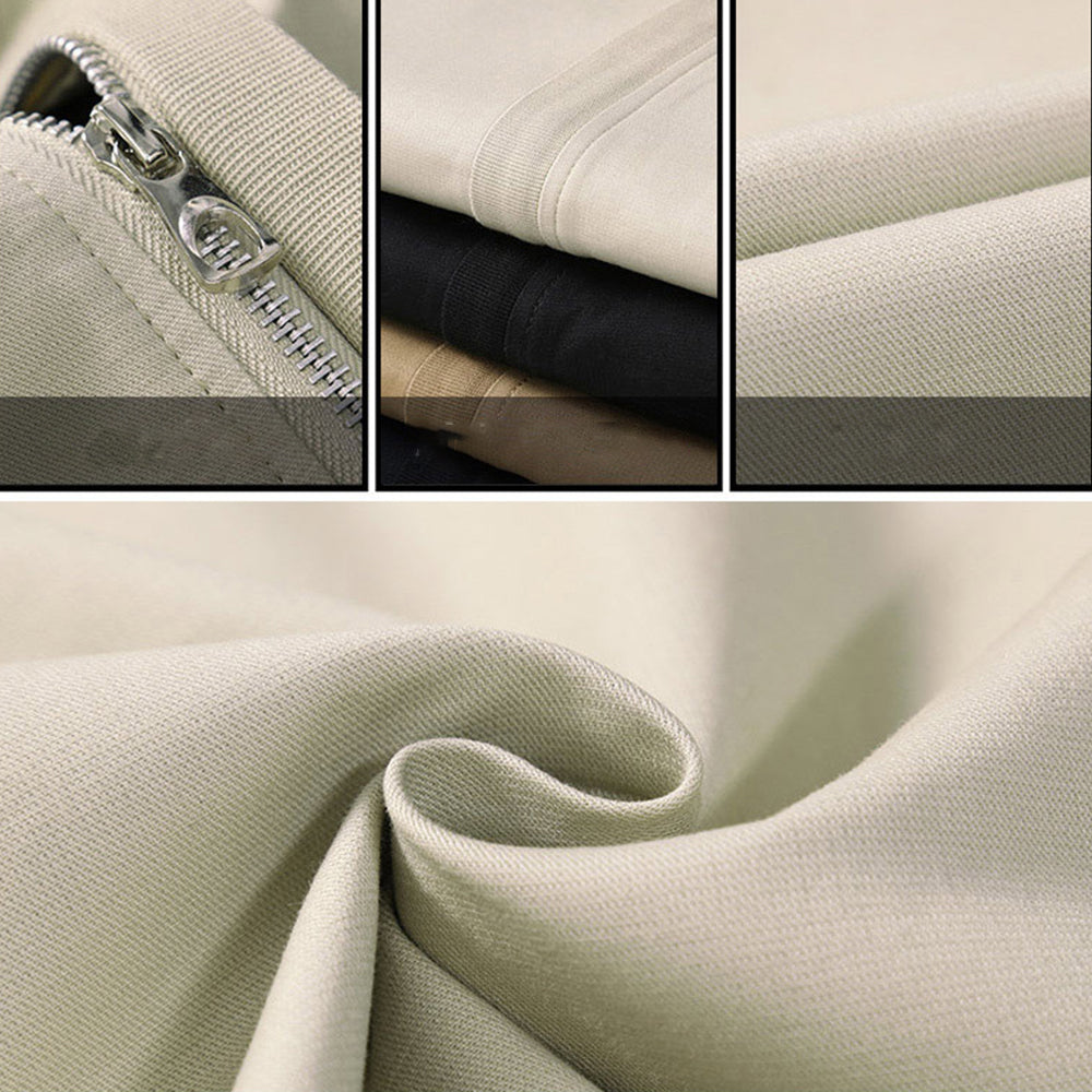 Macymars™ Men's Long Sleeve Solid Color Stand Collar Zip Jacket