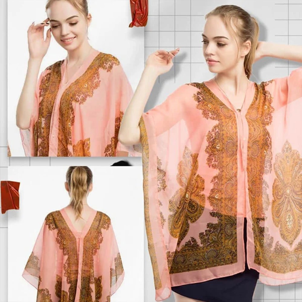 Macymars™ Versatile Sun Protection Chiffon Shawl