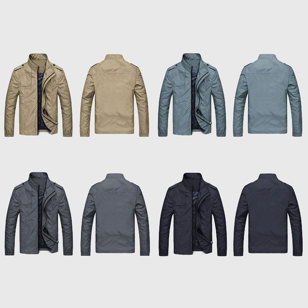 Macymars™ Men's Stand Collar Jacket Casual Spring Bomber Jacket