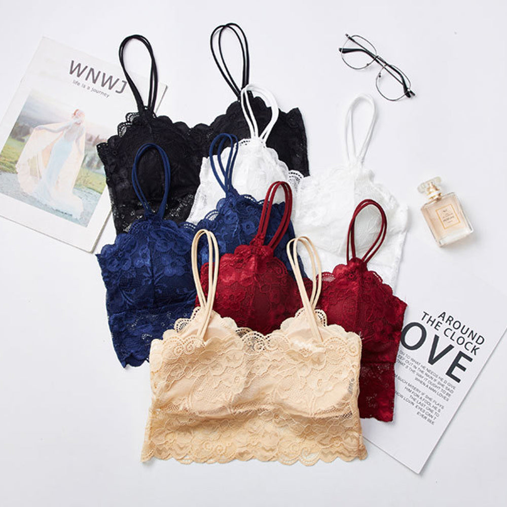 Macymars™ Women's Lace Camisole Bra with Removable Pads