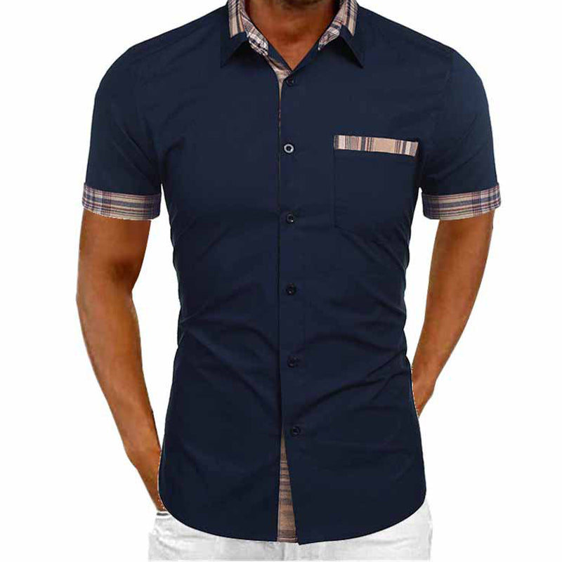 Macymars™ New 2022 Summer Stylish Shirt Contrast Fashion Button-Up Men Bowling Shirt