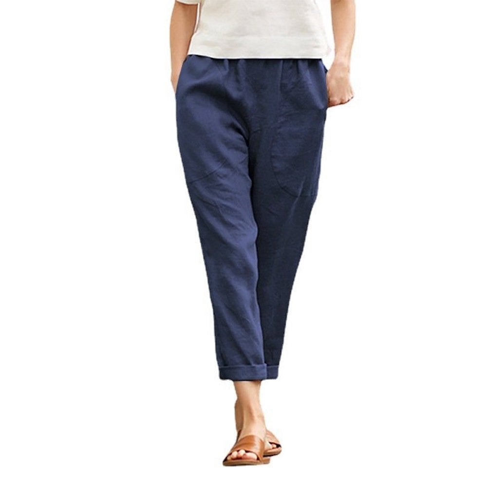 Macymars™ Women's Loose Solid Cotton Linen Pants