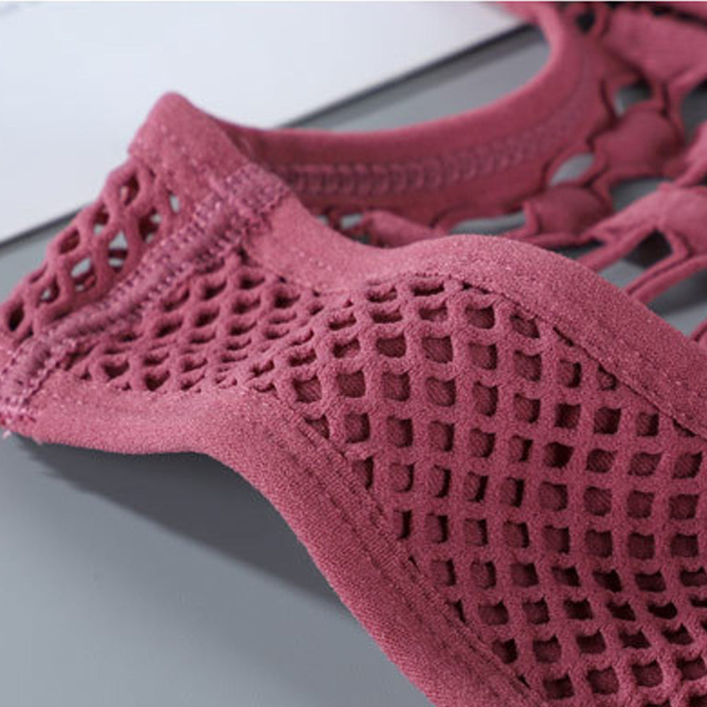 Macymars™ Cutout Mesh Tank Top Sports Bra