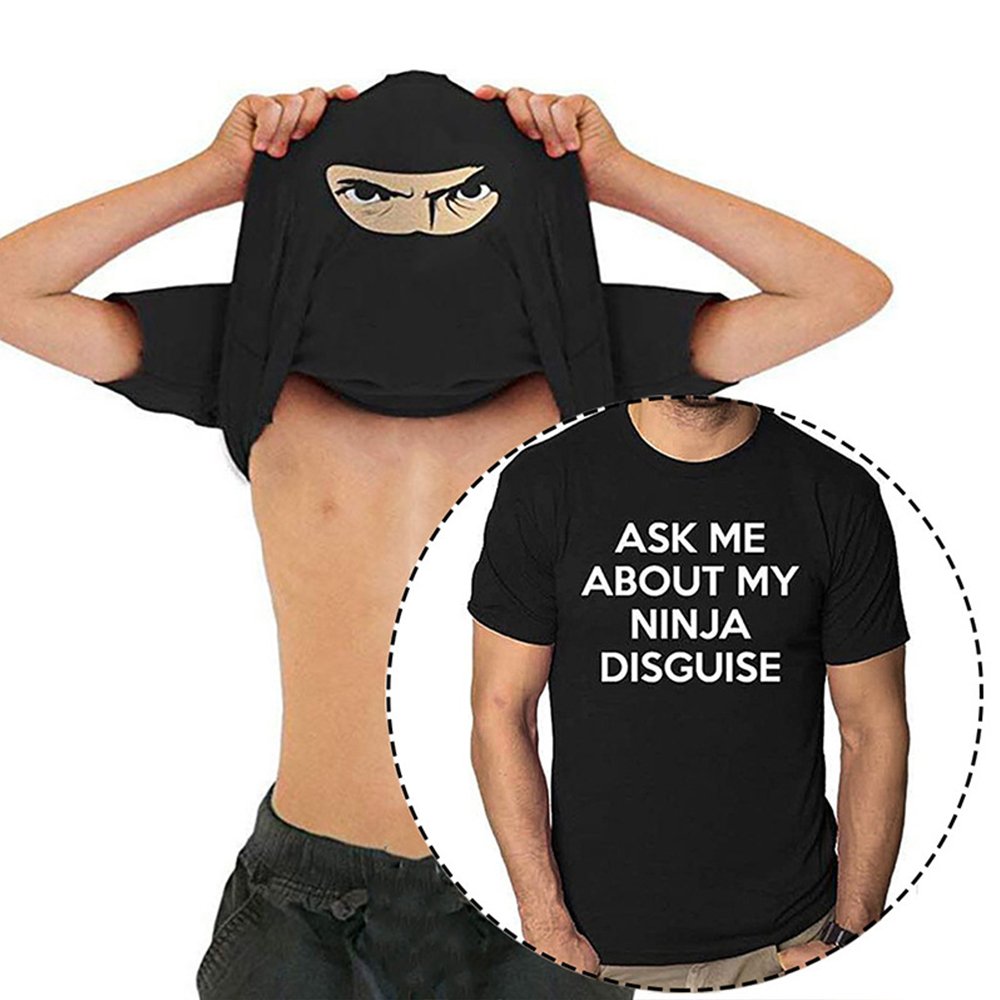 Macymars™ Flip Cartoon NINJA Funny Ninja Short Sleeve