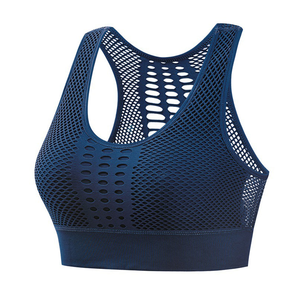 Macymars™ Cutout Mesh Tank Top Sports Bra