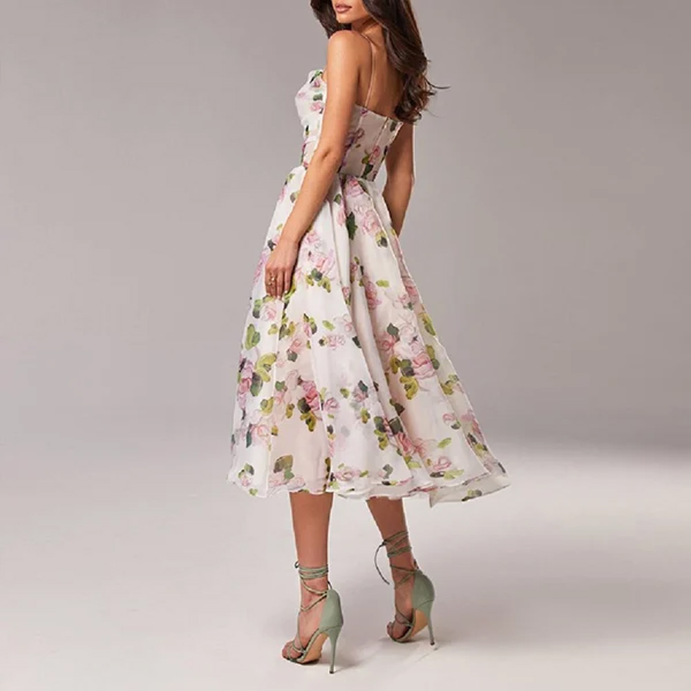 Macymars™ Summer New Sexy Tube Top Sleeveless Print Big Swing All-match Cool Dress