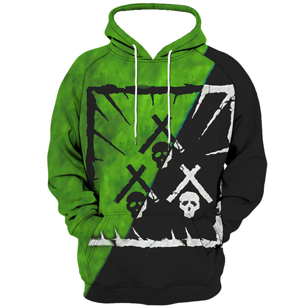 Macymars™ Men's Round Neck Smiley Series 3D Digital Printing Hoodie Sweater Pullover