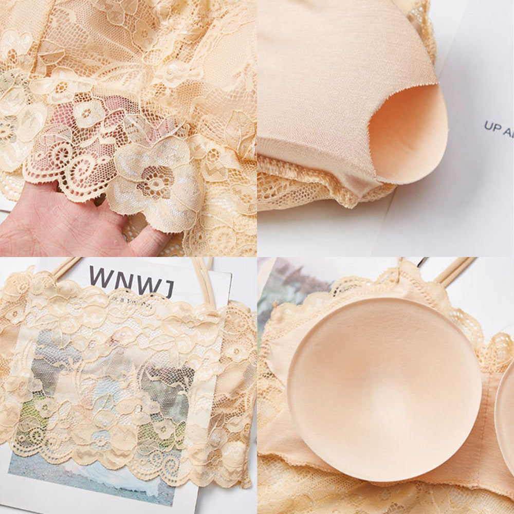 Macymars™ Women's Lace Camisole Bra with Removable Pads