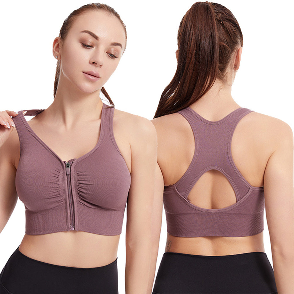 Macymars™ Yoga Beauty Back Zip Sports Bra