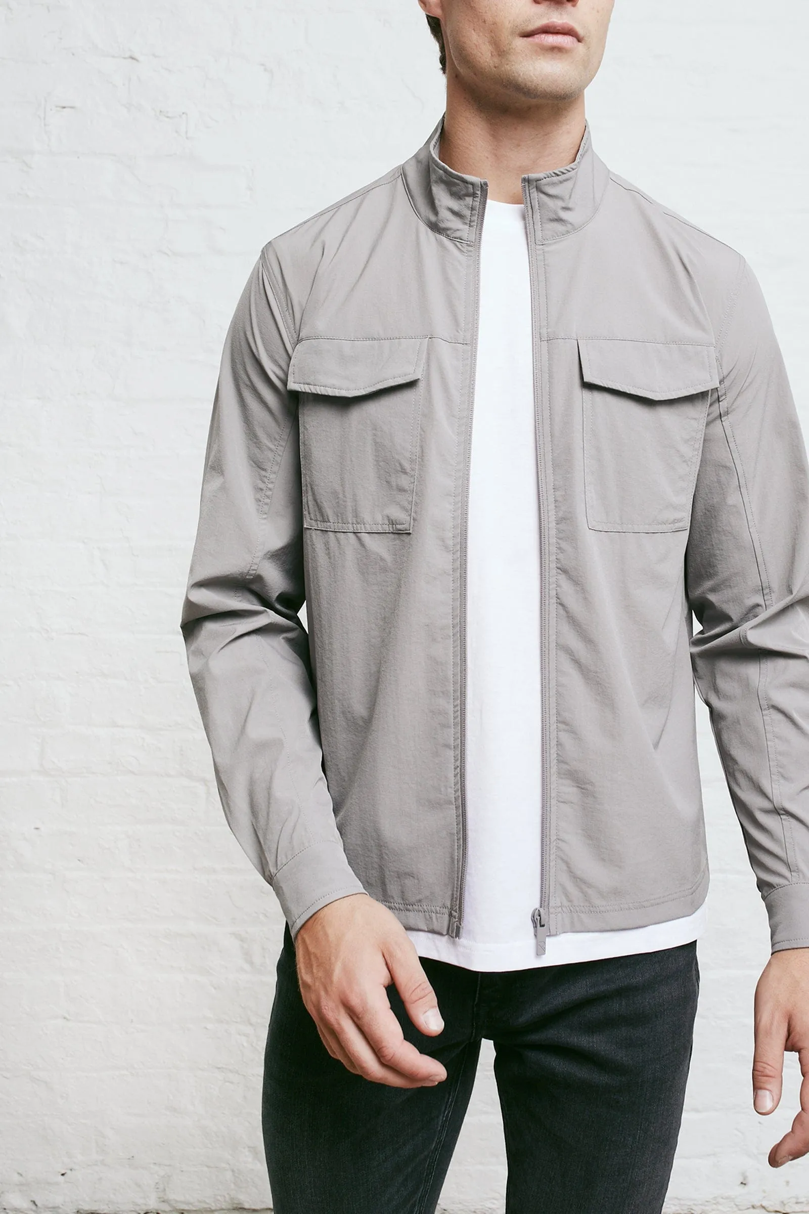 Gray cargo jacket hotsell